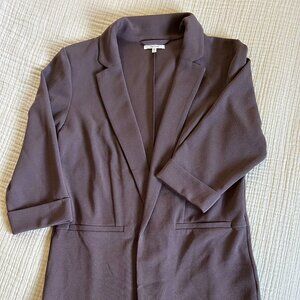 Mauve Stretch 3/4 Sleeve Blazer